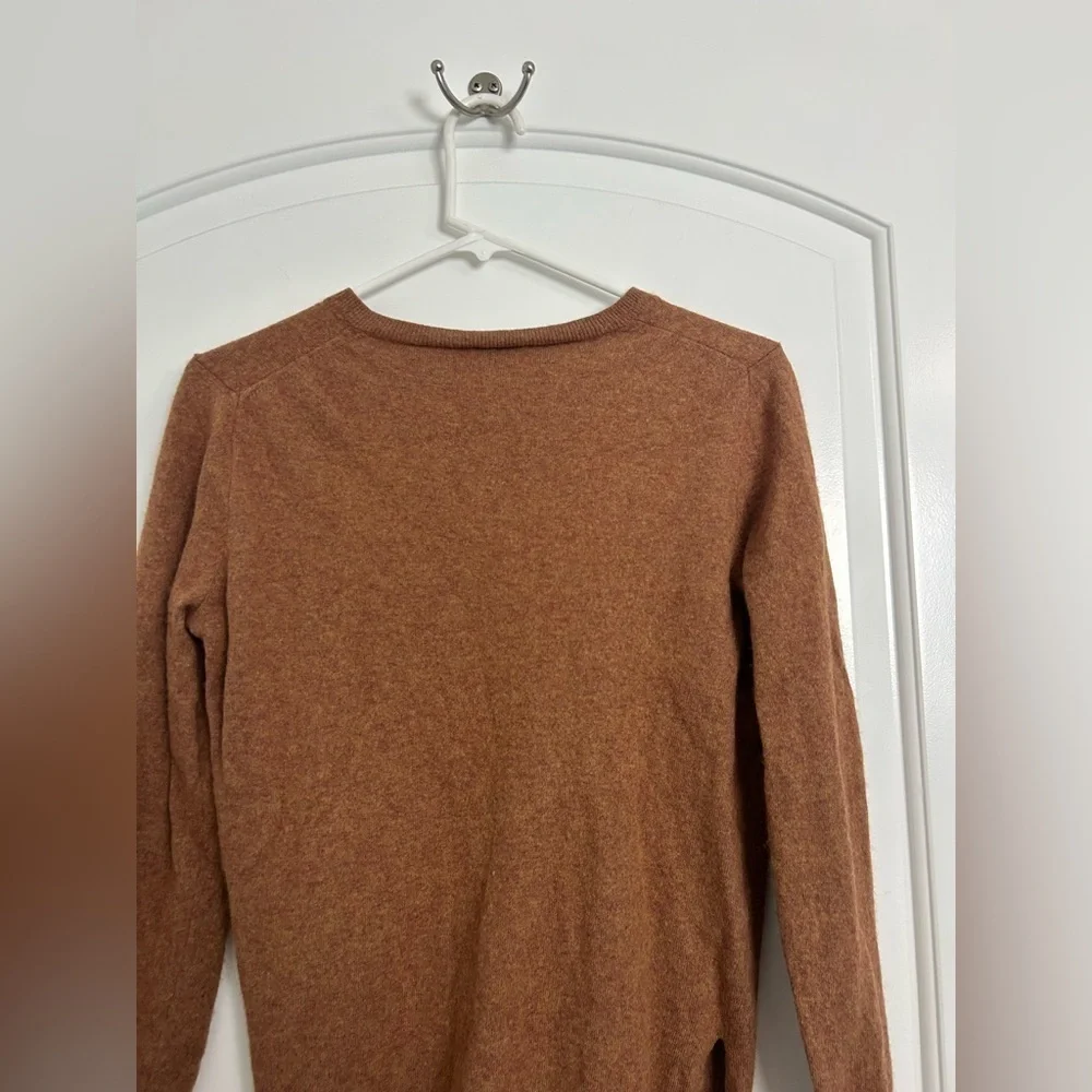 J. Crew Wool-Blend V-Neck Tunic Sweater size small fall preppy cozy